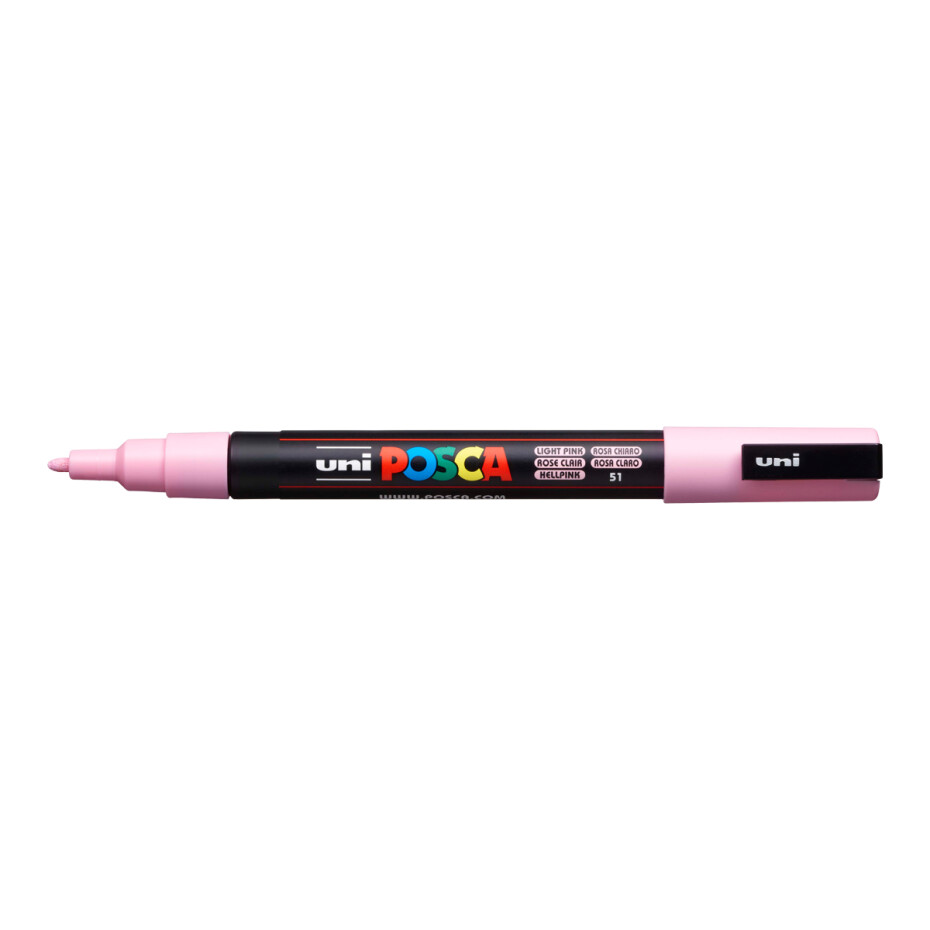 Posca popisovač PC-3M, 0,9 - 1,3 mm, světle růžová (51) - main (0)