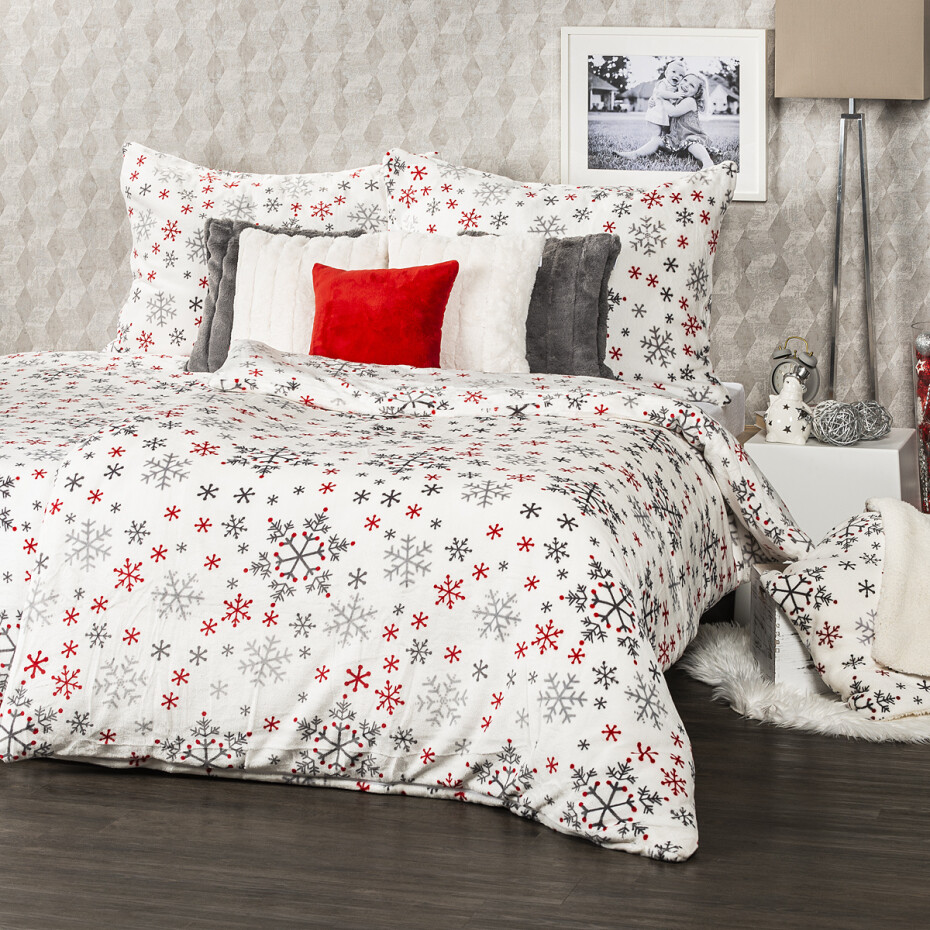 4Home Povlečení mikroflanel Snowflakes, 140 x 220 cm, 70 x 90 cm - main (3)