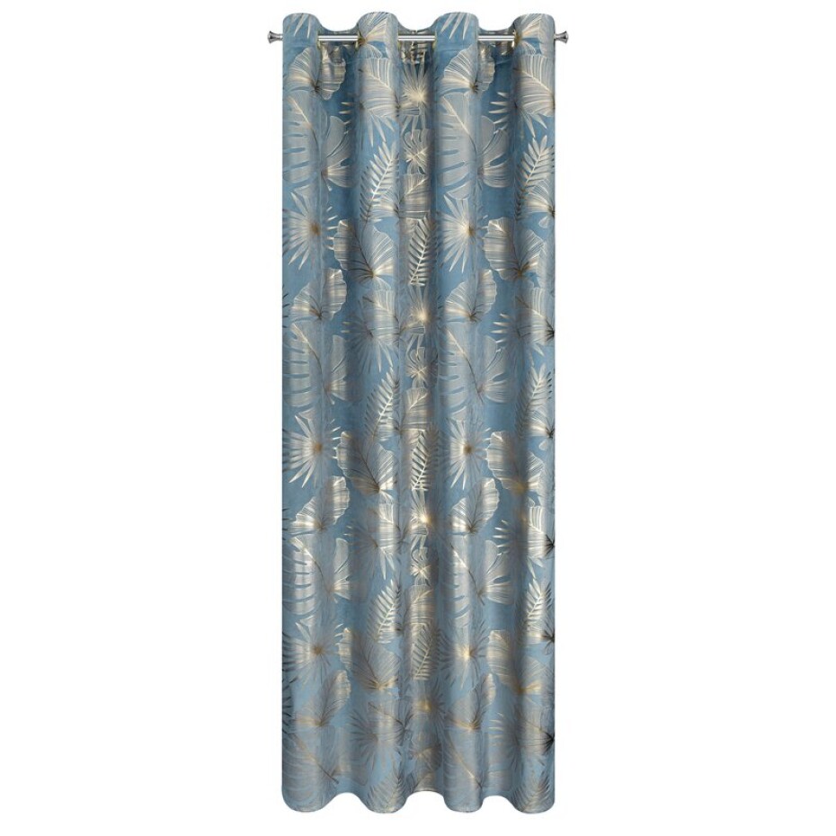 ArtFir Závěs ARIA K | modrá/zlatá 135 x 250 cm - main (2)