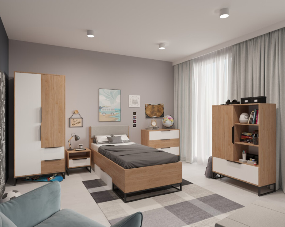 ArtGiB Šatní skříň LANDRO LR-10 - main (1)