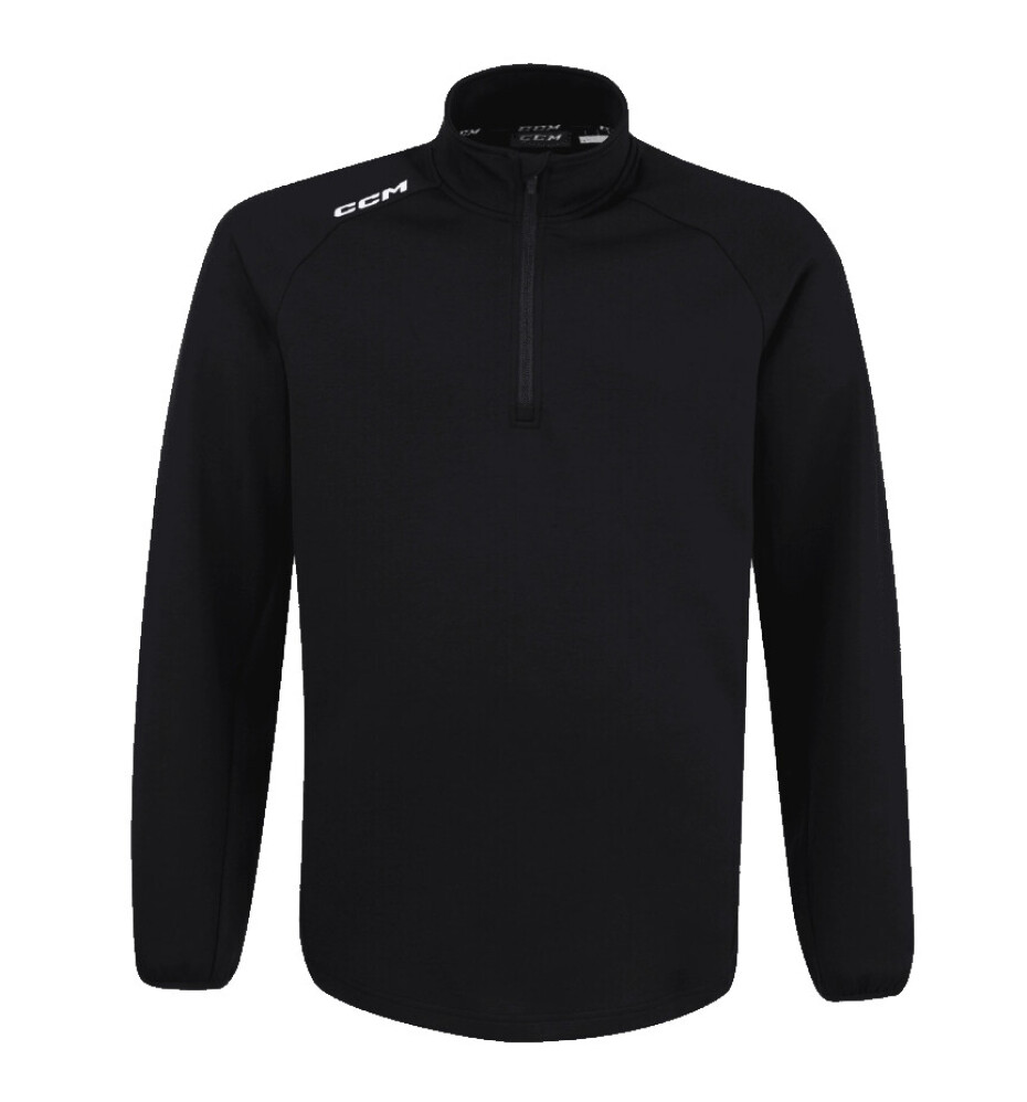 Pánská mikina CCM  LOCKER ROOM FLEECE 1/4 ZIP Black XXL - main (0)