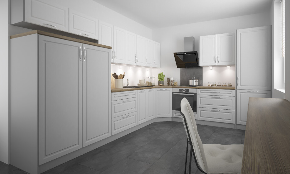 ArtExt Kuchyňská skříňka spodní, D4M / 40 Emporium Barva korpusu: Grey - main (2)