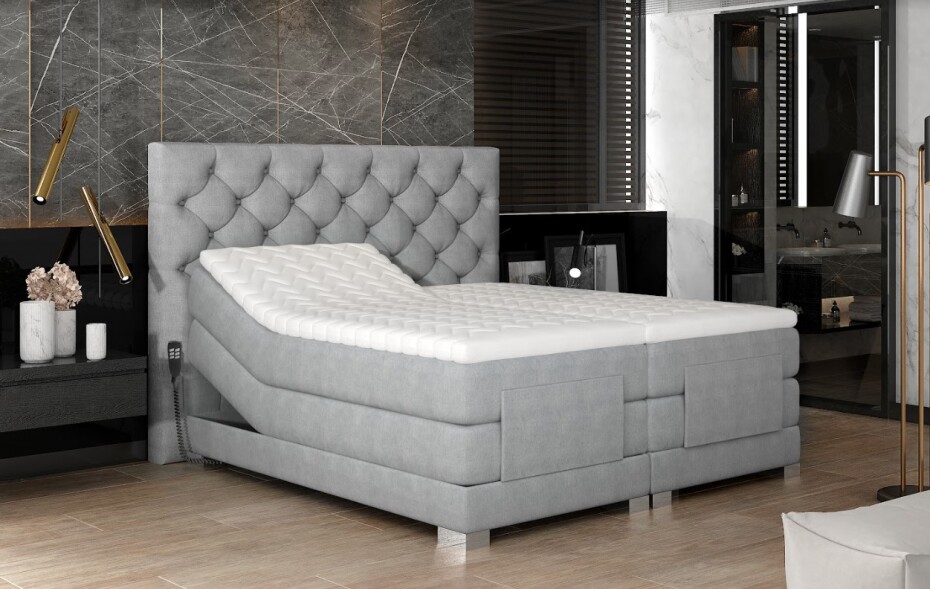 Artelta Manželská polohovatelná postel CLOVER Boxspring | 140 x 200 cm barevné provedení: Monolith 37 - main (11)