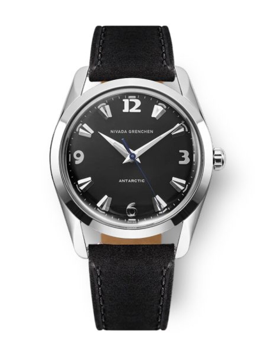 Nivada Grenchen Antarctic 35 mm - Black White Luminova - Beads of Rice - main (5)