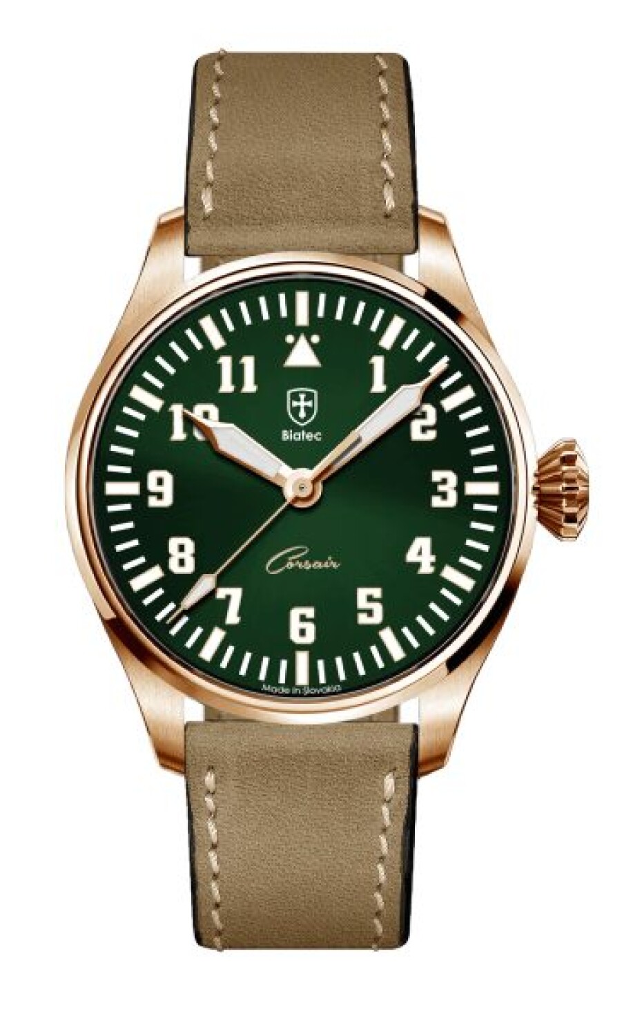 Biatec Corsair Vintage 04 - Světle hnědý řemínek v pilotním stylu - main (13)