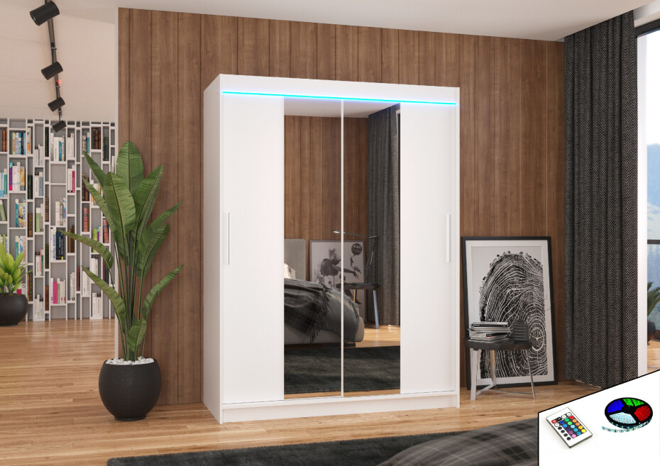 ArtAdrk Šatní skříň INESS | 150 cm Skříň: Is03 / dub sonoma - main (8)