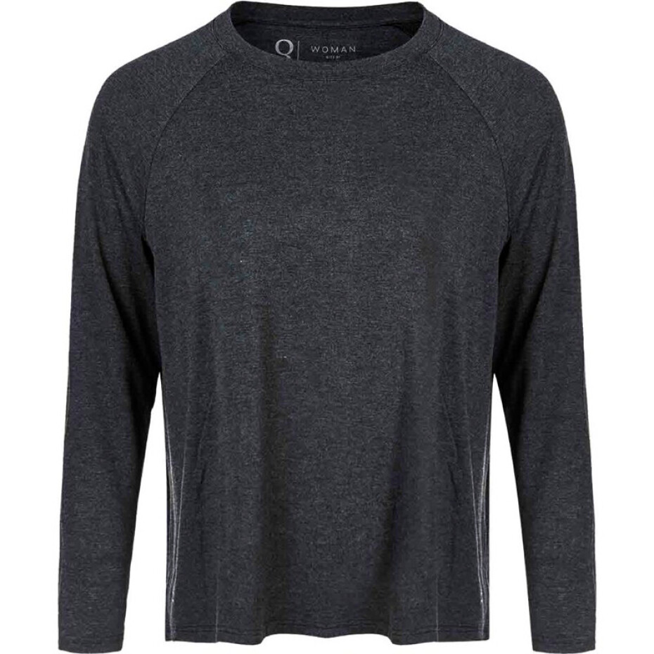 Dámské tričko Endurance  Q Cihera Melange LS Tee Black 44 - main (0)