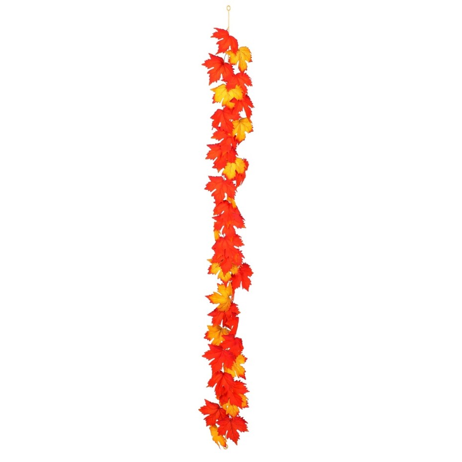 Podzimní umělá girlanda Javor světle červená, 170 cm - main (1)