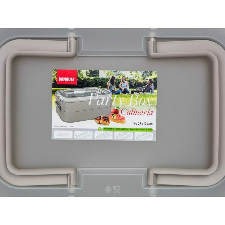 Banquet Party box CULINARIA 40 x 28 x 17,8 cm, khaki - main (7)