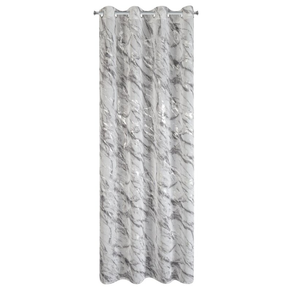 ArtFir Záclona ALIVIA K | bílá/stříbrná 140 x 270 cm - main (2)