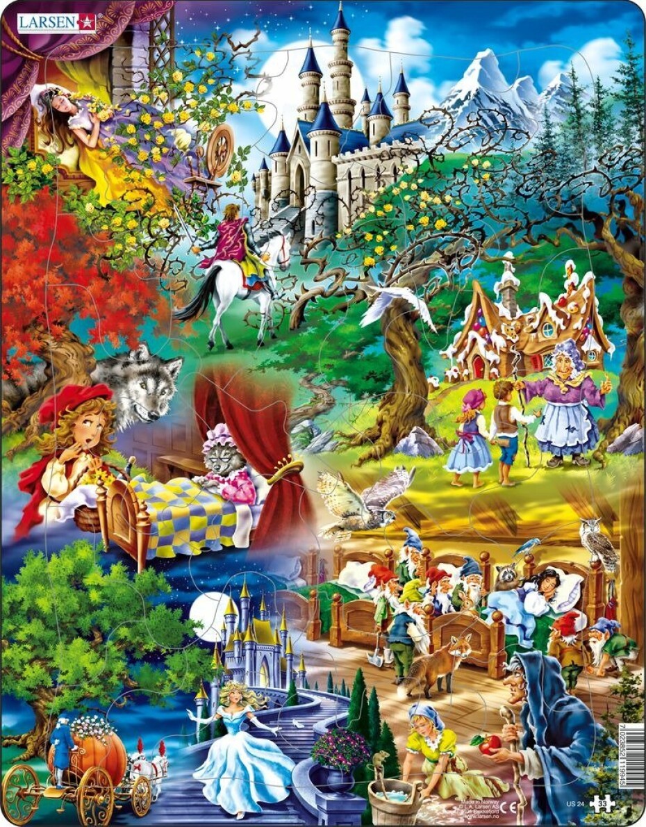 Puzzle Pohádky bratří Grimmů 33 dílků - Larsen - main (0)