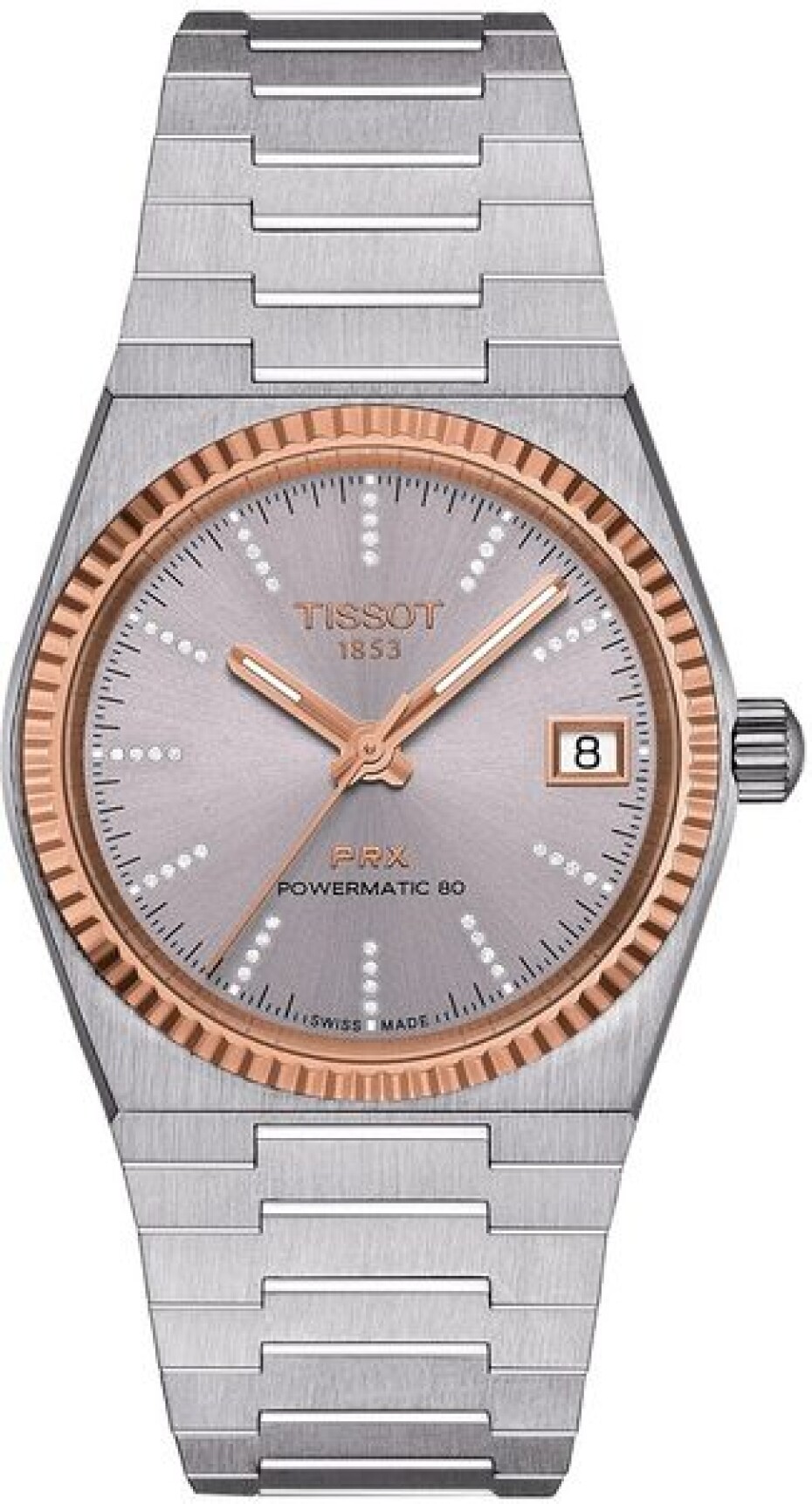 Tissot PRX 35mm Powermatic 80 Steel & 18K Gold T931.207.41.336.00 - main (0)