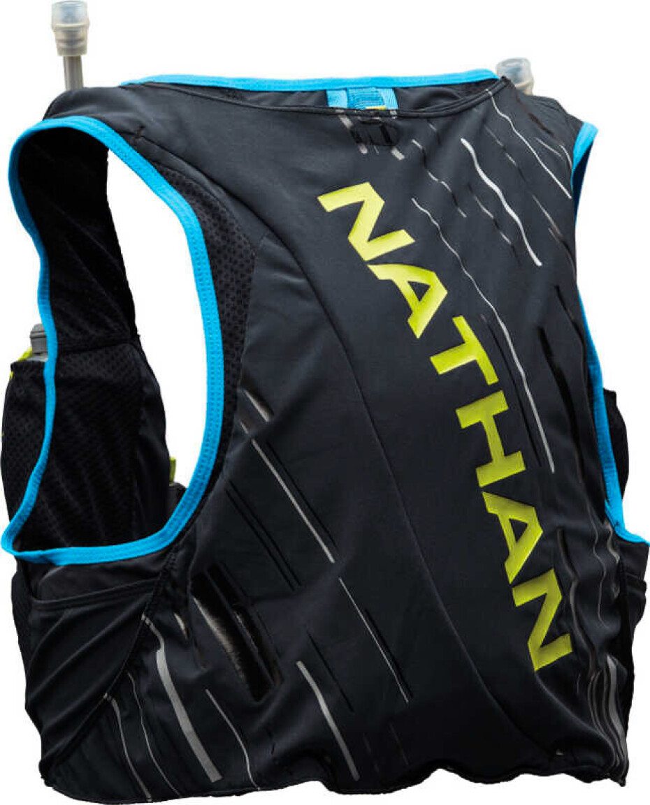 Pánská běžecká vesta Nathan  Pinnacle Series Vapor 4 l M Black/Finish Lime - main (0)