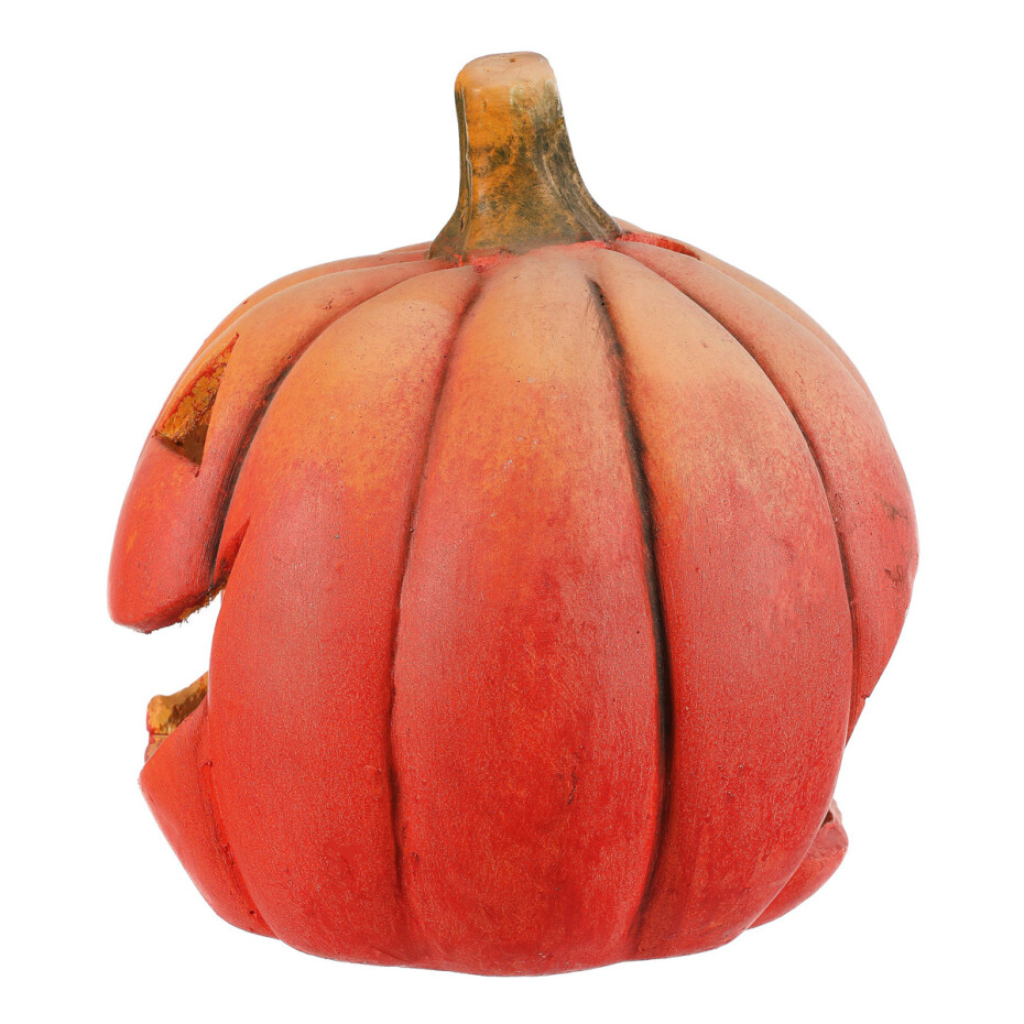 Svícen Dýně vyřezávaná oranžová, terakota, pr. 26 cm - main (2)
