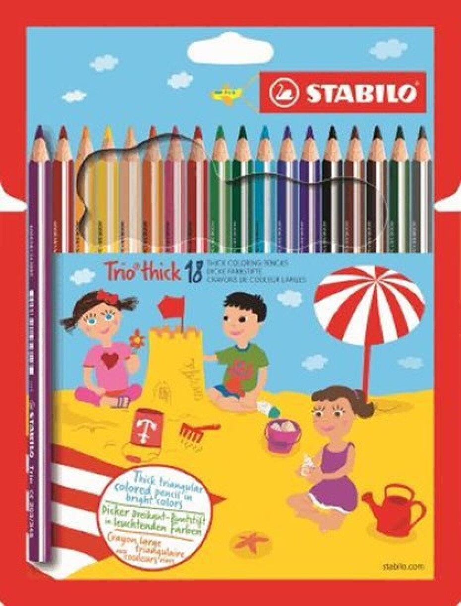 Pastelky STABILO Trio thick sada 18 ks v katronovém pouzdru - main (0)