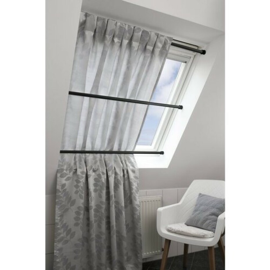 Rozpěrná tyč 26/23 mm černá mat, 125 - 220 cm - main (1)