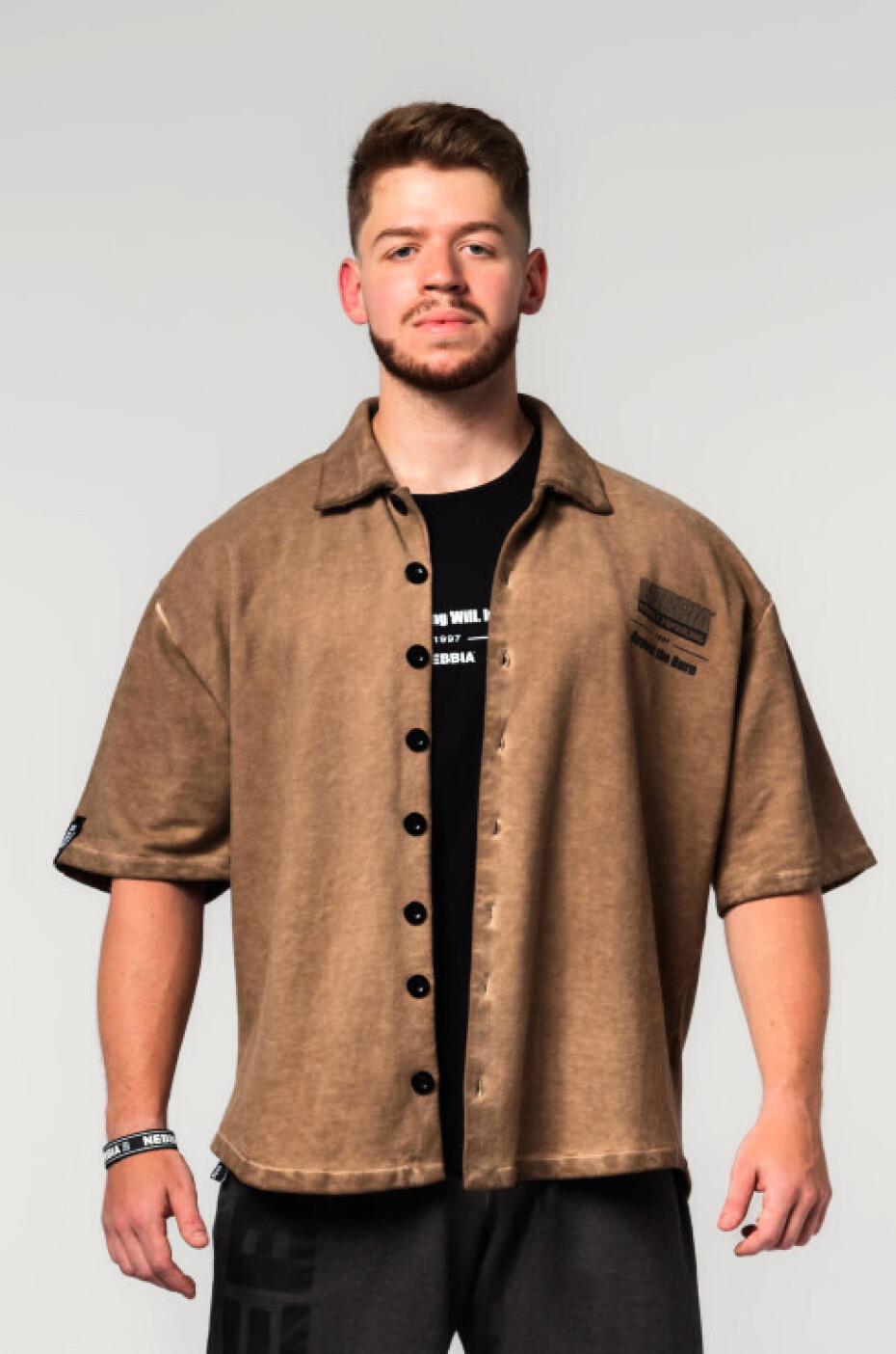 Nebbia Washed-off oversized košile 90s THROWBACK 347 - main (0)