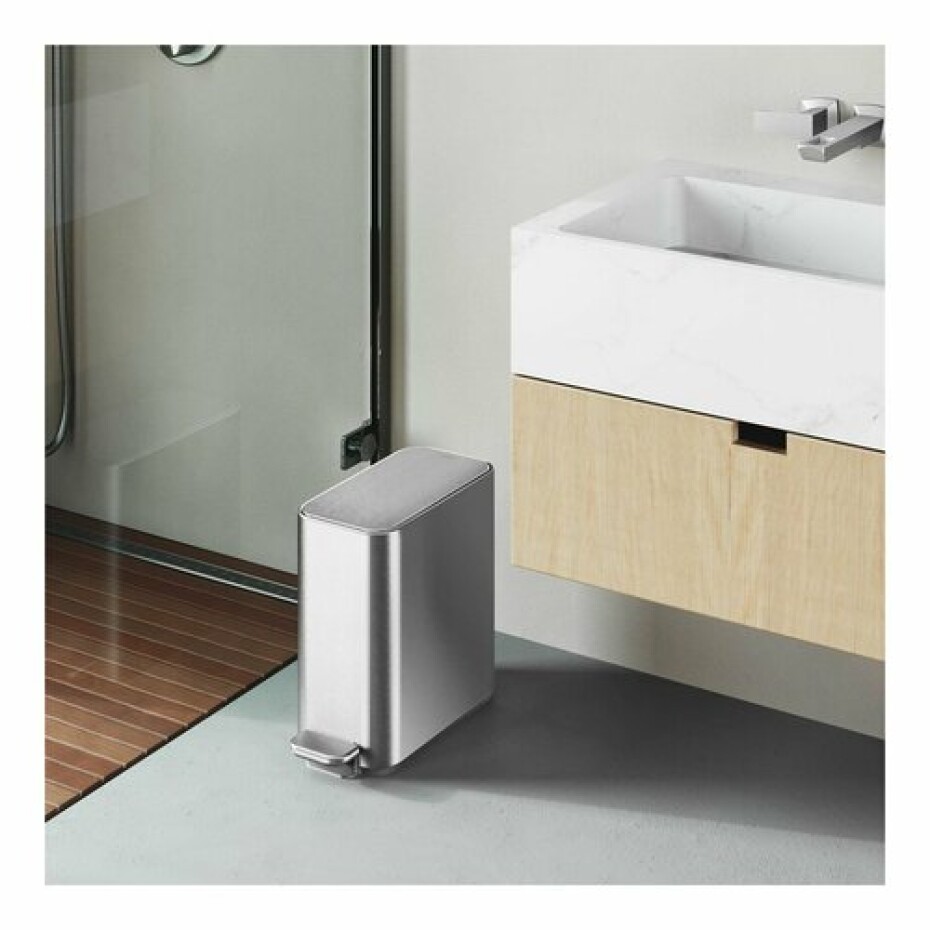 Simplehuman Úzký pedálový koš 5 l, nerezová ocel - main (7)