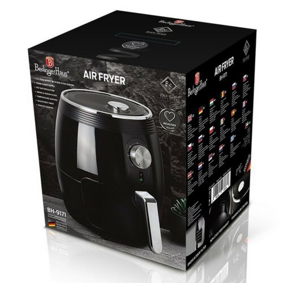 Berlinger Haus Horkovzdušná fritéza 1350 W Black Silver Collection - main (2)