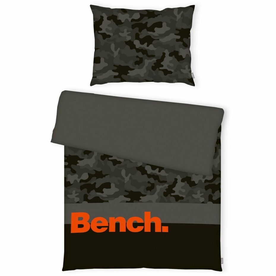 Bench Bavlněné povlečení šedo-černá, 140 x 200 cm, 70 x 90 cm - main (0)