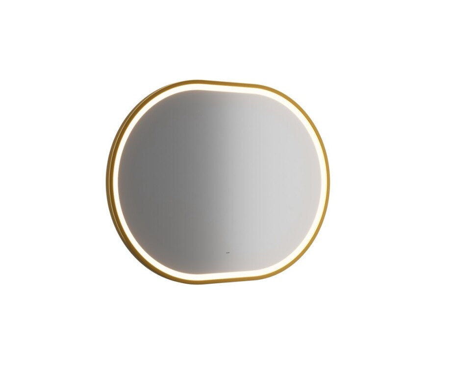 ArtCom LED zrcadlo APOLLO 2 | zlatá 90 x 70 cm - main (1)