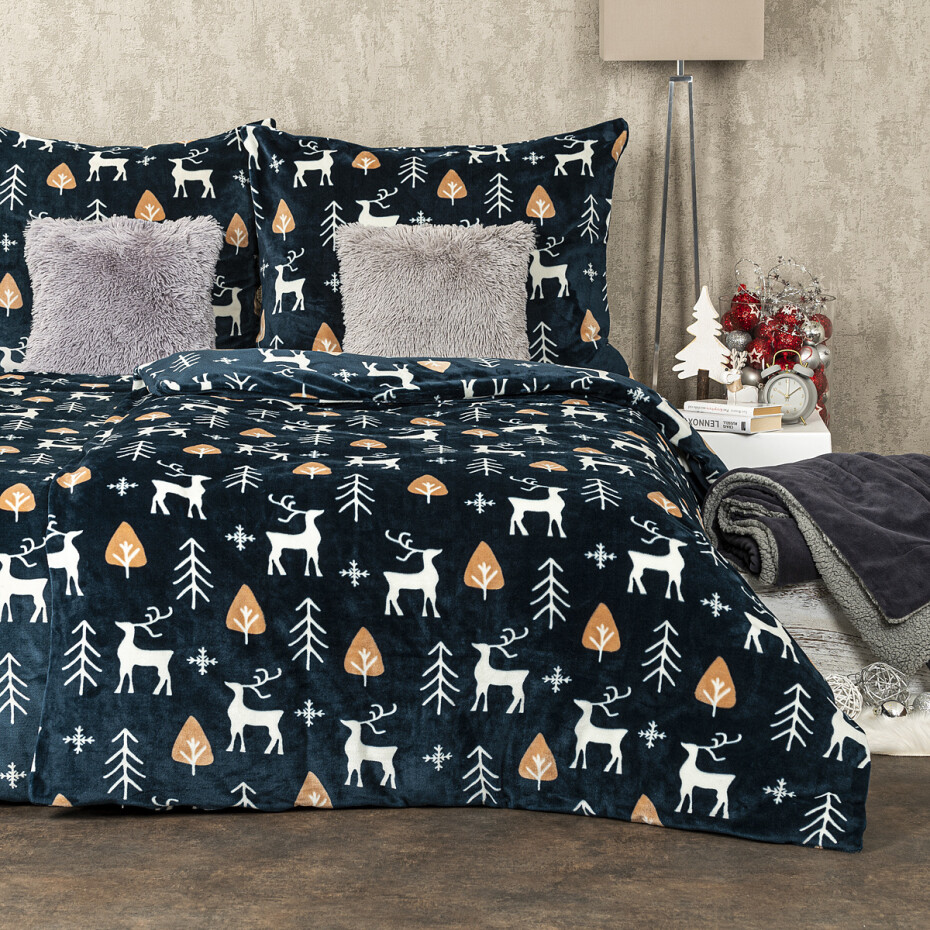 4Home Povlečení mikroflanel Nordic Deer, 140 x 200 cm, 70 x 90 cm - main (3)