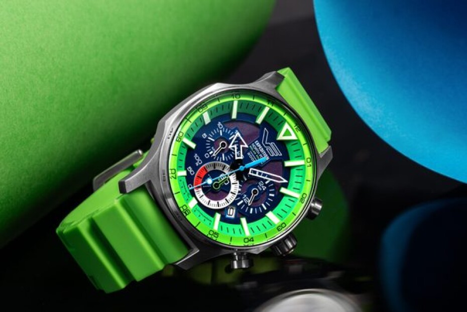 Vostok Europe Expedition North Pole Solar Power Chronograph VR42-595A733B - Náhradní modrý silikonový řemínek - main (4)