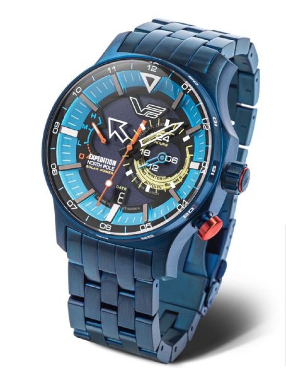 Ocelový náramek Vostok Europe pro Expedition North Pole Solar - modré PVD - main (2)