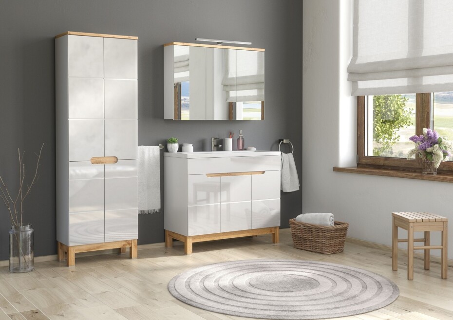 ArtCom Keramické umyvadlo SPIRIT UM-8070-100 | bílý lesk 100 cm - main (1)