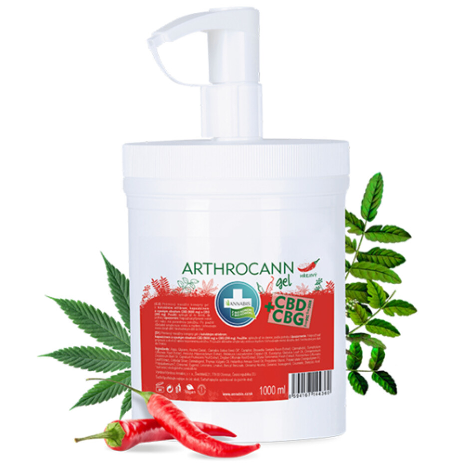 Annabis Arthrocann hřejivý gel CBD+CBG 1000 ml - main (0)