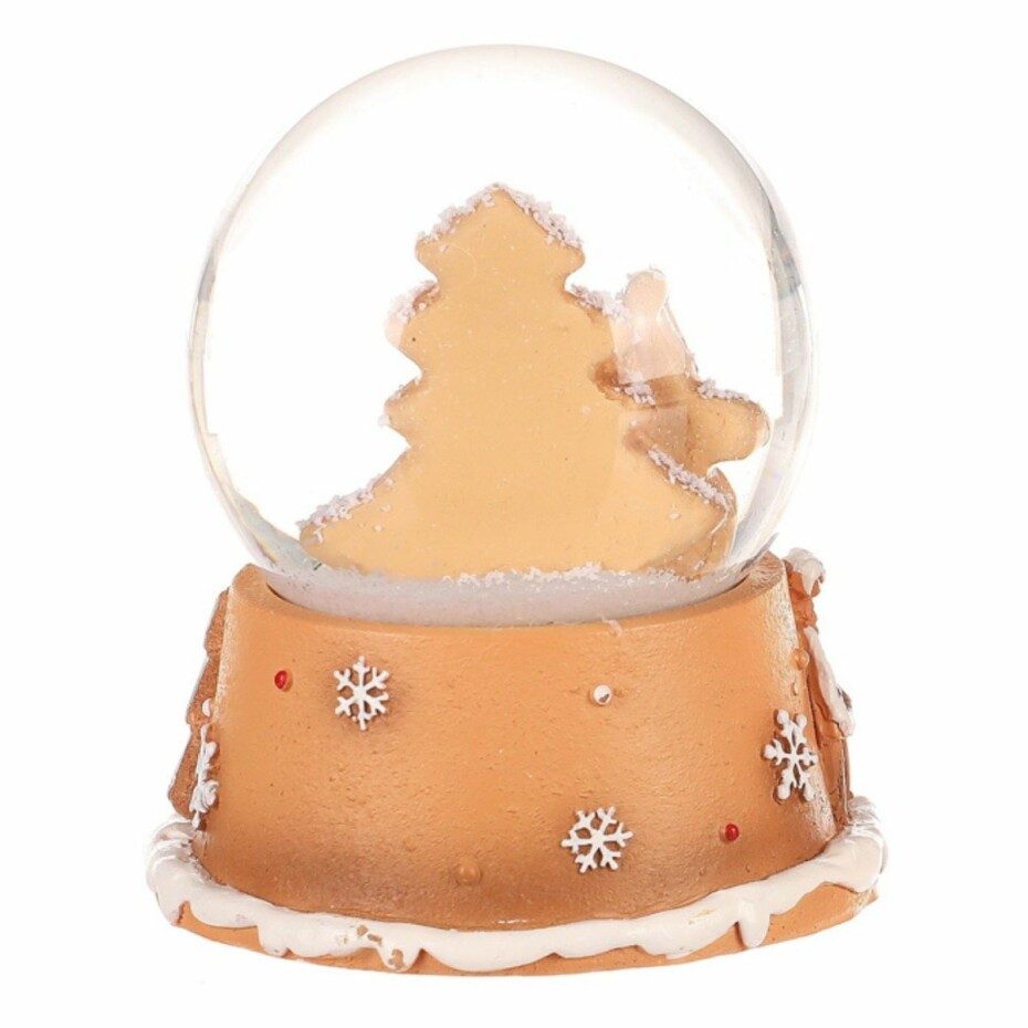 Vánoční sněžítko Perníkový Santa Claus, polyresin, 9 cm - main (1)