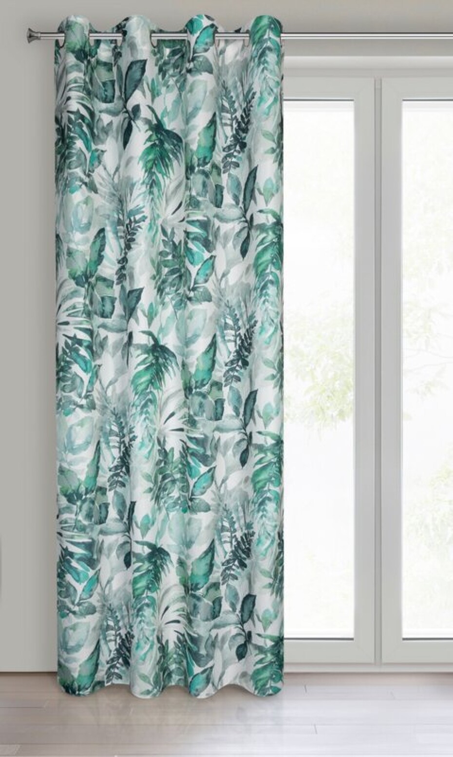 ArtFir Závěs ADELINE K | modré květiny 140 x 250 cm - main (2)
