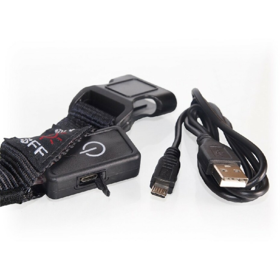 LED obojek dobíjecí USB/vel.L 50-60cm/ oranžový - main (1)