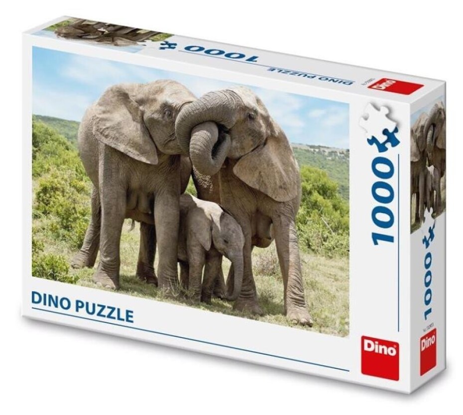Puzzle Sloní rodina 1000 dílků - Deltim - main (0)