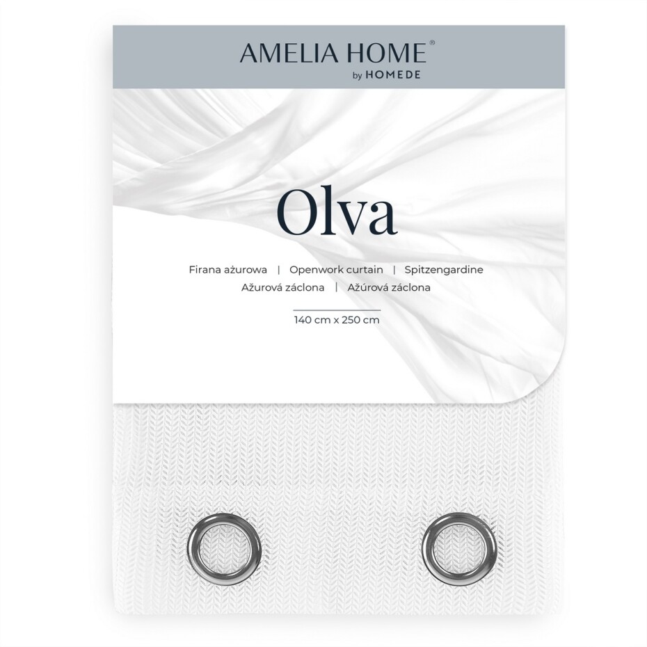 AmeliaHome Záclona Olva Eyelets, 140 x 250 cm - main (3)