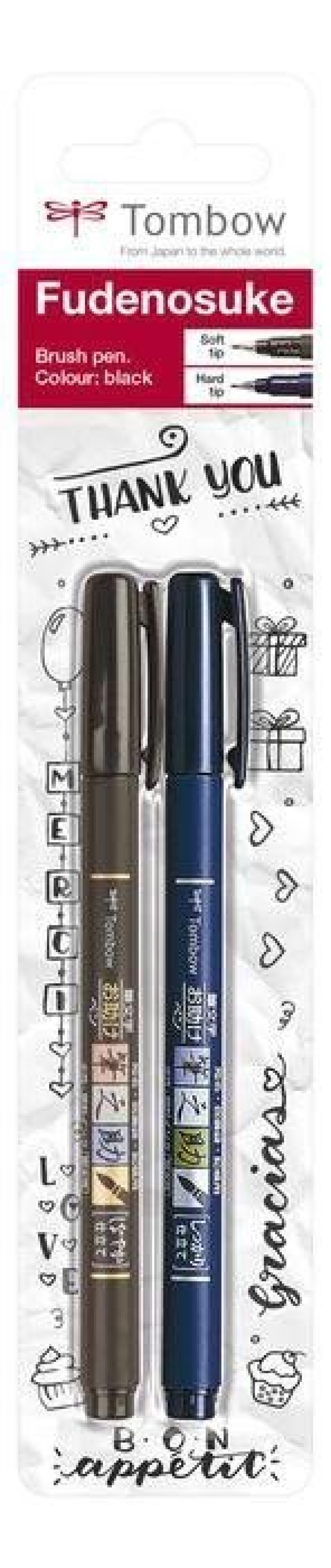 Tombow Sada 2 štětcových fixů Fudenosuke - main (0)