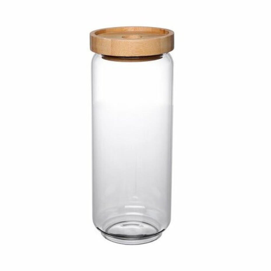 4Home Skleněná dóza na potraviny s víkem Bamboo Style, 1000 ml, 1000 ml - main (4)