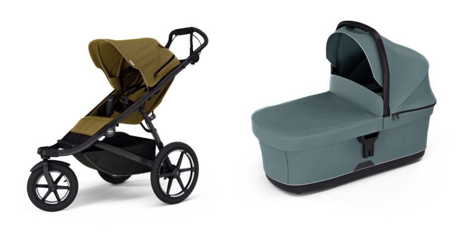 Sportovní kočárek Thule Urban Glide 3 Nutria green + korbička Mid blue - main (0)