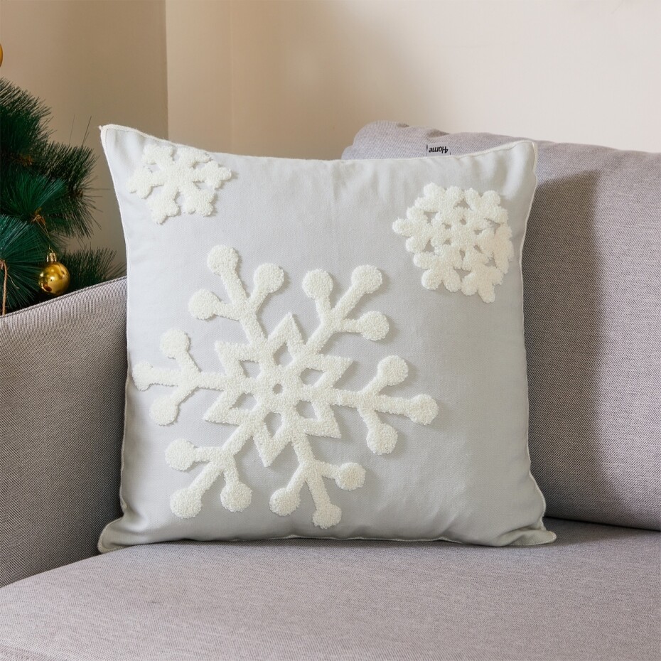 4Home Povlak na polštářek Happy winter šedá, 45 x 45 cm - main (1)