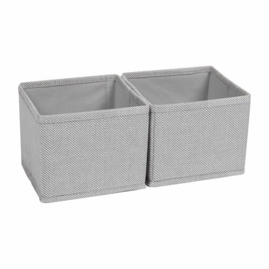 Compactor Sada organizérů Boston 14 x 14 x 12 cm, šedá, 2 ks - main (0)