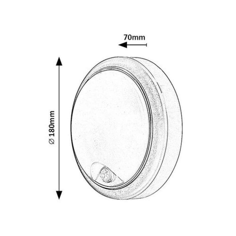 Rabalux 77028 venkovní nástěnné/stropní LED svítidlo Hitura, černá - main (5)