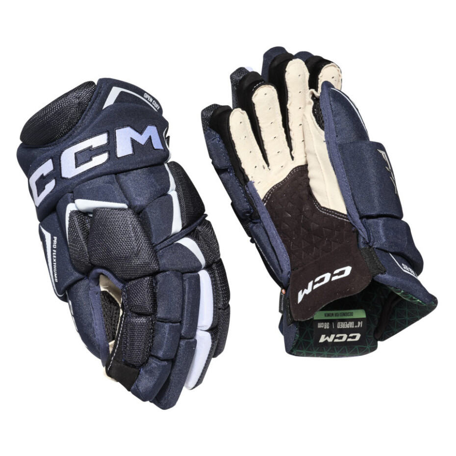 Hokejové rukavice CCM JetSpeed FTWomen Navy/White Senior 12 palců - main (1)