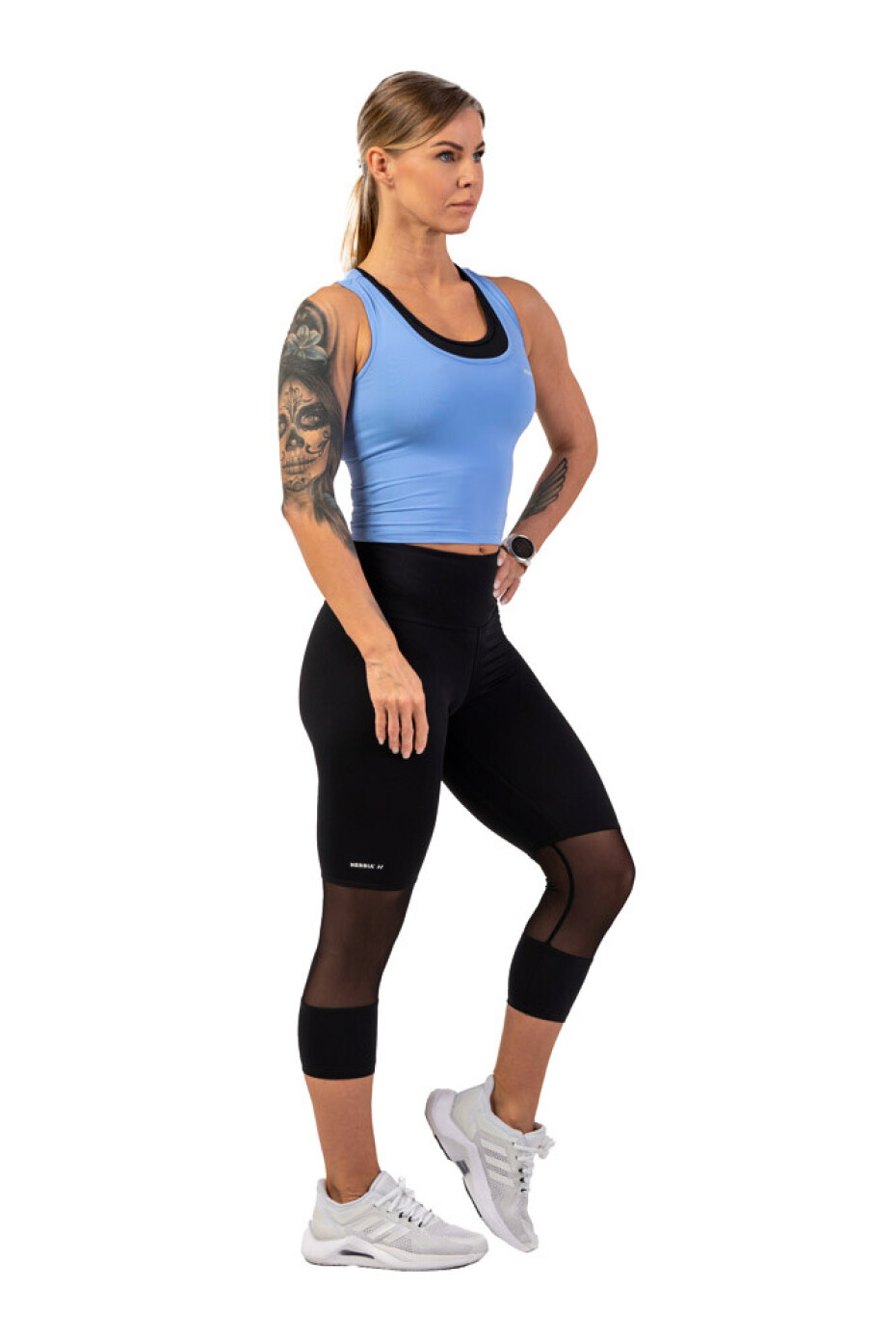 Dámské legíny Nebbia  High-Waist ¾ Length Sporty Leggings 406 black XS - main (7)