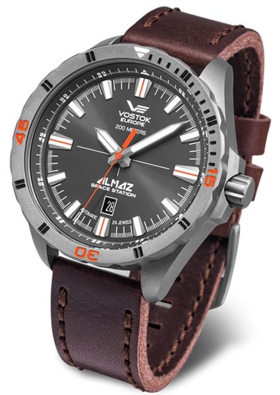 Vostok Europe Almaz Titanium Line NH35A/320H263 - Černý silikonový řemínek - main (2)