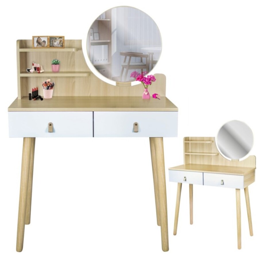 ArtJum Toaletní stolek SCANDI 3 natural | CM-989283 - main (4)