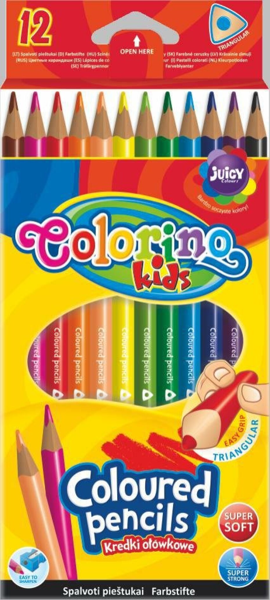 Colorino pastelky trojhranné, 12 barev - main (0)