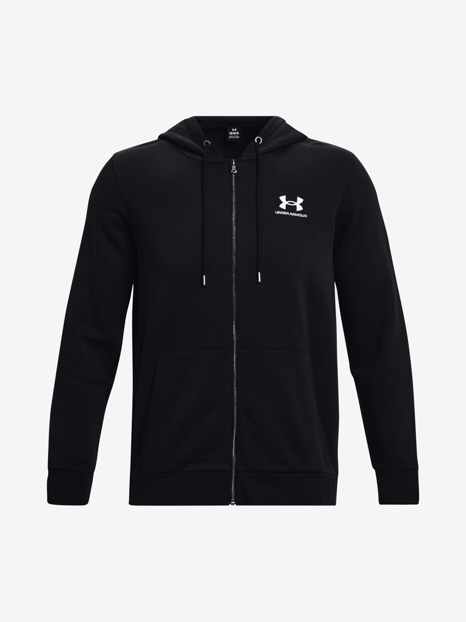 Pánská mikina Under Armour  Essential Fleece FZ Hood-BLK XL - main (4)