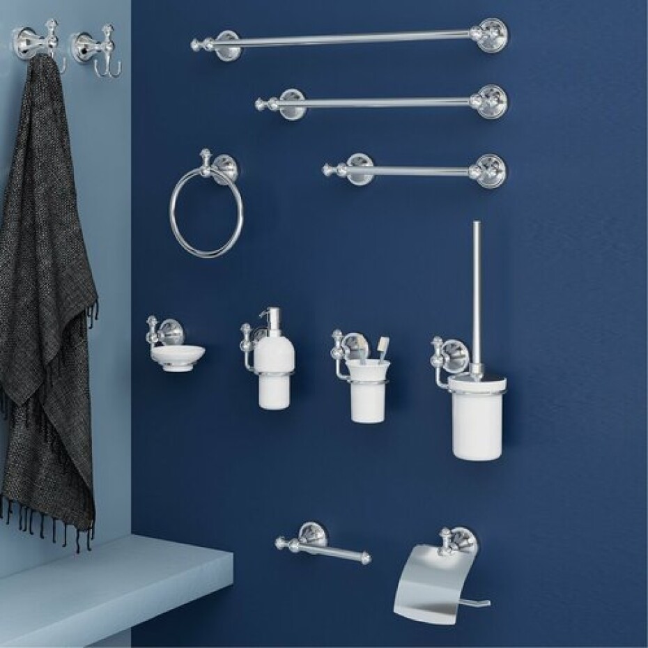 GEDY NV7013 Nevis držák ručníků kruh, chrom - main (1)