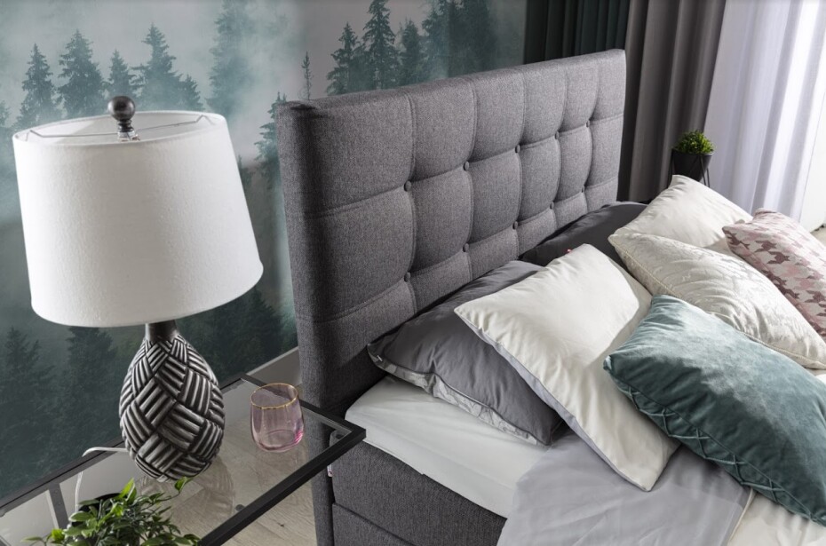 Artelta Manželská postel INEZ Boxspring | 140 x 200 cm Barva: Sawana 21 - main (7)