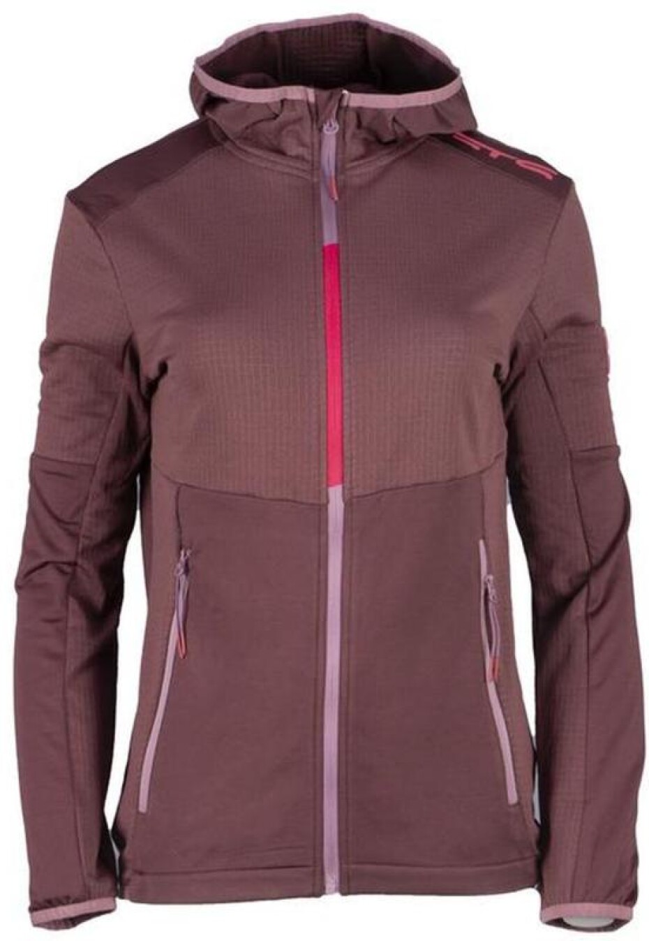 GTS301542L Waffle Bicolor dámská mikina, Plum - main (0)